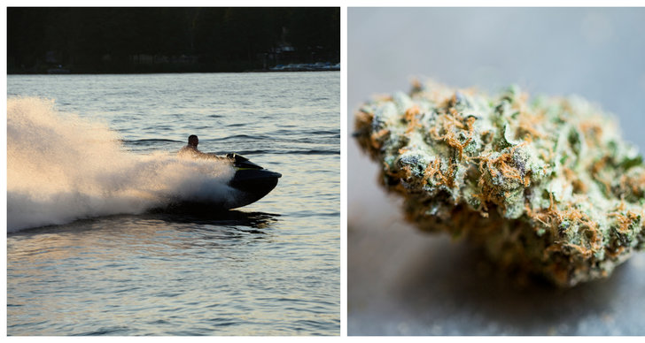 Cannabis, Båt, Brott och straff